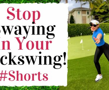 Two Golf Fitness Moves to STOP SWAYING DURING GOLF SWING! #shorts