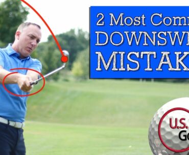 2 Common Downswing Golf Mistakes That Destroy Your Golf Swing (OVER THE TOP GOLF SWING FIX)