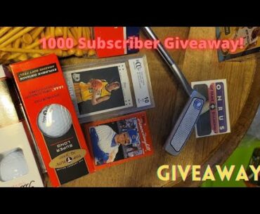 1000 Subscriber Giveaway! Odyssey Putter, Balls, Tees, Durant Rookie Card, and More...