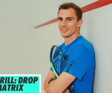 Squash Tips: Drop Shot Matrix Solo Drill With Nick Matthew