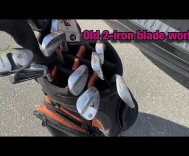 Some 2- iron blade work at the range