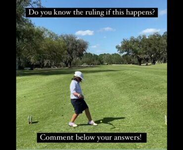 What’s the golf ruling? Do you know? Comment below!
