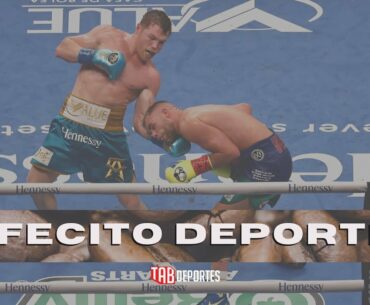 Canelo le dio en la MADRE a Saunders