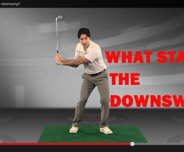 Golf Swing Sequence Tip: What Starts the Downswing?