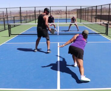 Cardio game to 15... Coach David Pickleball & Strings vs Thunder & Tin Man