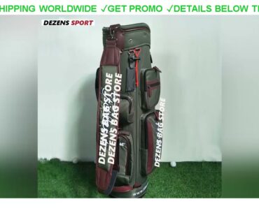 [Cheap] $219.9 DEZENS  canvas Golf Bag Standard Men Professional  Waterproof Golf Cart Club Bag