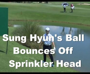 Sung Hyun Park Ends Up in a Red Penalty Area Off a Sprinkler Head - Golf Rules Explained