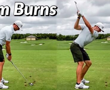 Sam Burns Golf Swing 2021 - Slow Motion - Iron & Driver