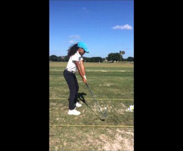 Makenna Rodriguez Practicing with her Cobra Driver Kissi Couture Style