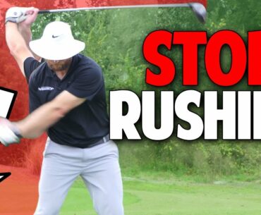 Golf Downswing | How To Stop Rushing Your Downswing Drills