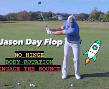 Flop Shot: How to hit it like Jason Day. No hinge. Use your body. #golf #golftips #golfinstruction