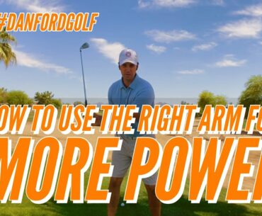 How to use your RIGHT ARM for more POWER || DISTANCE