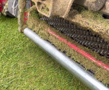 Greens verti-cutting @ Gullane Golf Club