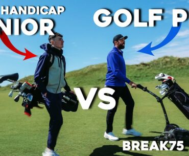 GOLF PRO Vs SCRATCH JUNIOR! #Break75 - EP8