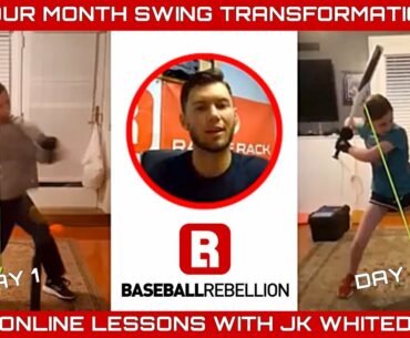 Four Month Softball Swing Transformation - Online Lessons with JK Whited