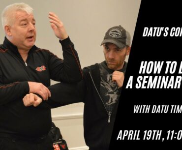 How to Develop a Seminar Career in Filipino Martial Arts | FMA: Kali, Arnis, Escrima