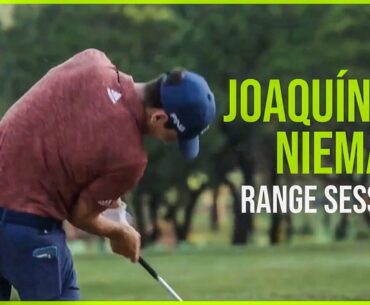 Watch Joaquin Niemann Warm Up Swings On The Range