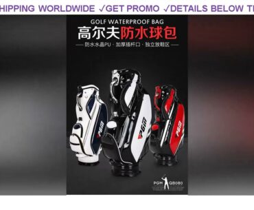 [Deal] $137.64 PGM Golf Mens/ Women Golf Standard Package Travel Crystal PU Lightweight Cue Bag Pro