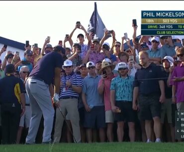 Phil Mickelson's moderate support at the 2021 US PGA Championship - Crazy scenes at the 18th