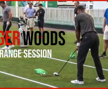 Tiger Woods Rear View Range Session | Pure Swings & Slow Motion
