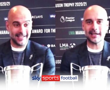 "This is the toughest league!" | Pep Guardiola reacts to being named LMA Manager of the Year 2021