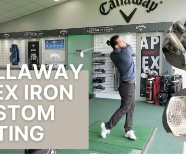 CALLAWAY APEX IRON FITTING with Gaz Beadle