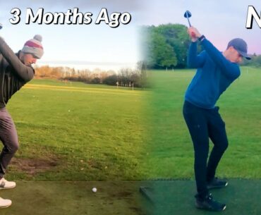 MY 3 MONTH SWING TRANSFORMATION! With Tiger Woods Golf Coach!