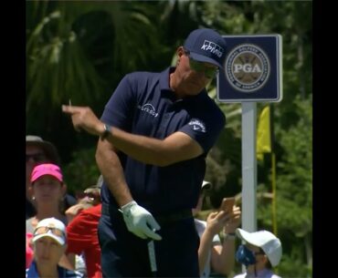 Phil Mickelson's Pre-Swing Rehearsal/Drill: What is he working on here? (2021)