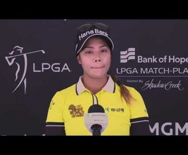 Patty Tavatanakit: Round 1 Match Play quotes 2021 Bank of Hope LPGA Match Play