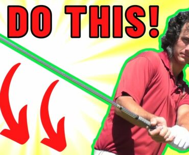 How to Shallow the Shaft to HIT GREAT GOLF SHOTS! (Golf Tip)