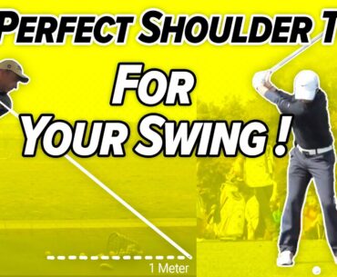 The PERFECT SHOULDER Turn To Shallow Your Downswing!