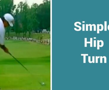 Get immediate improvement with a simple tip for more hip turn in your golf swing.