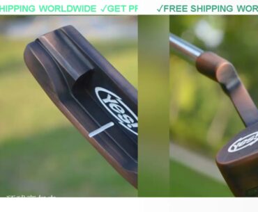 [Cheap] $120 Authentic YES c groove copper color putter Golf Clubs Steel Shaft And Putter Headcove