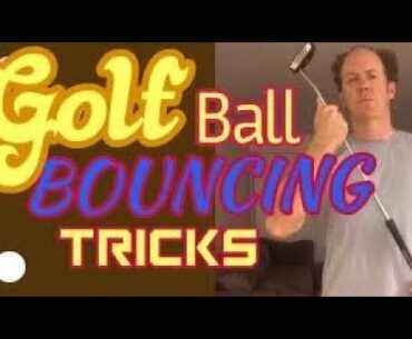 golf ball BOUNCING tricks on arm lock putter