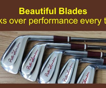 Beautiful Blades. Looks over performance every time! Review & play classic Peter Thomson clubs 1973