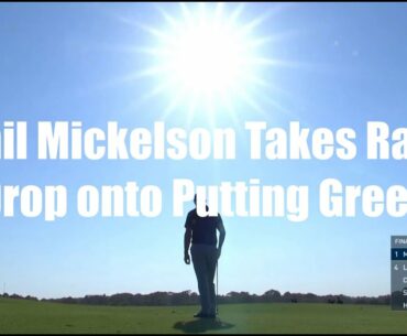 Phil Mickelson Drops His Ball on the Putting Green - Golf Rules Explained