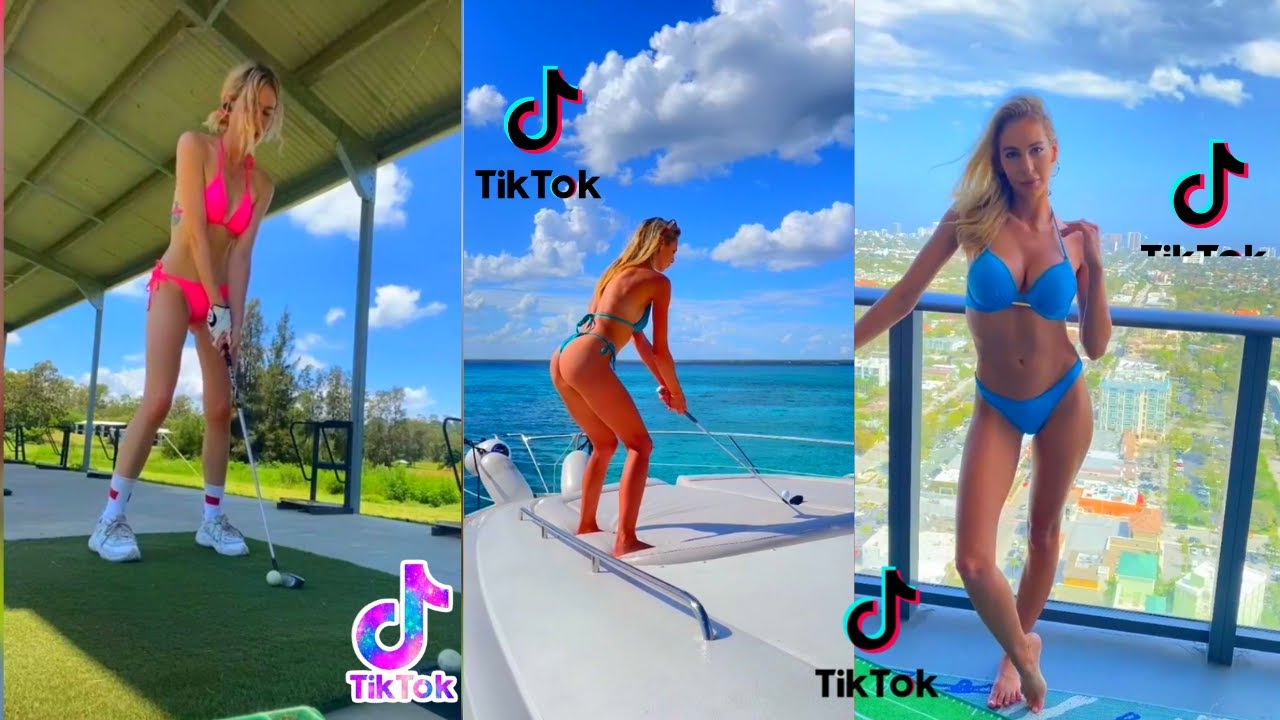 Golf Girls Doing Swings Tiktok Compilation Golf Practicing Gold Life Fogolf Follow Golf 