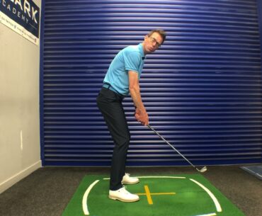 Get right arm position correct at setup for better golf shots