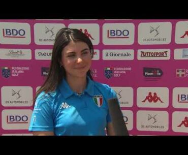 Italian amateur Alessia Nobilio reflects on a remarkable opening round of 67 at Golf Club Margara