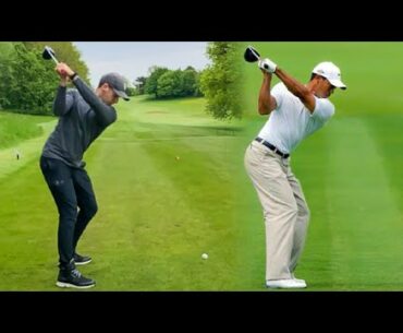 How To SWING LIKE TIGER WOODS - Turning My Golf Swing into Tigers!