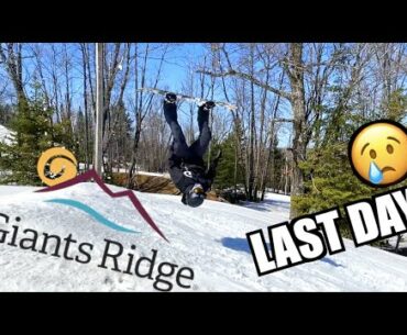 LAST DAY OF THE SEASON AT GIANTS RIDGE!!!