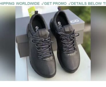 [Promo] $64.25 Genuine Leather Golf Shoes Men Breathable Walking Shoes Outdoor Size 39 45 Spikless