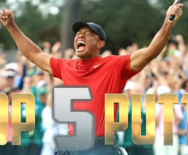 TIGER WOODS TOP 5 PUTTS OF ALL TIME! (2021)