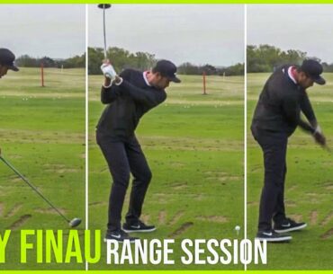 Tony Finau on the Range | Warm-up Swings
