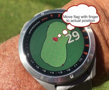 Review of the Garmin Approach S40 golf watch - on holes 1 + 2 of "Golf du Rhin"