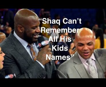 Charles Barkley Roasting Shaq For Having Too Many Kids... #CharlesBarkley #Shaq #InsideTheNBA