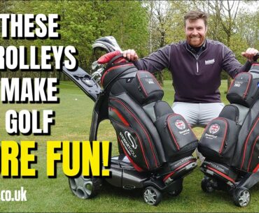 THESE TROLLEYS MAKE GOLF MORE FUN!