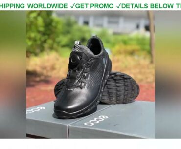 [Promo] $64.25 Professional Genuine Leather Golf Shoes Size 39 45 Anti Slip Spikless Golf Sneakers