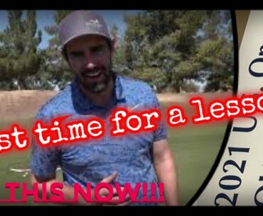 Find YOUR golf game when you need it MOST (Best time for a lesson)