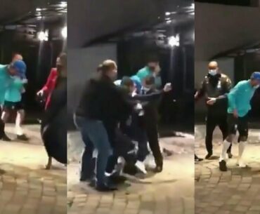 Neymar slipped tackle by two fans and his shoe stolen outside Brazil hotel